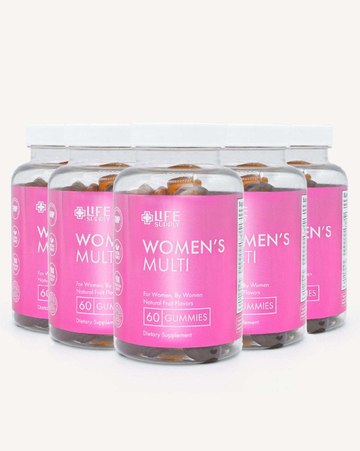 5 Bottles of Women's Multivitamin Gummies